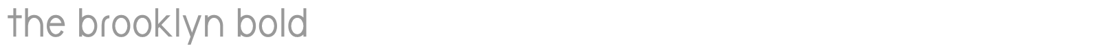 The Brooklyn font preview